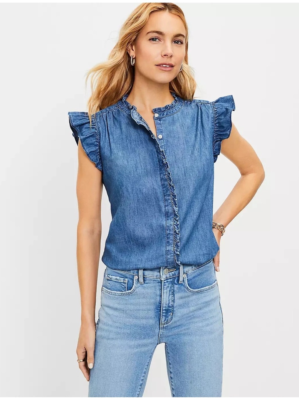 LOFT Top SP Denim Blue